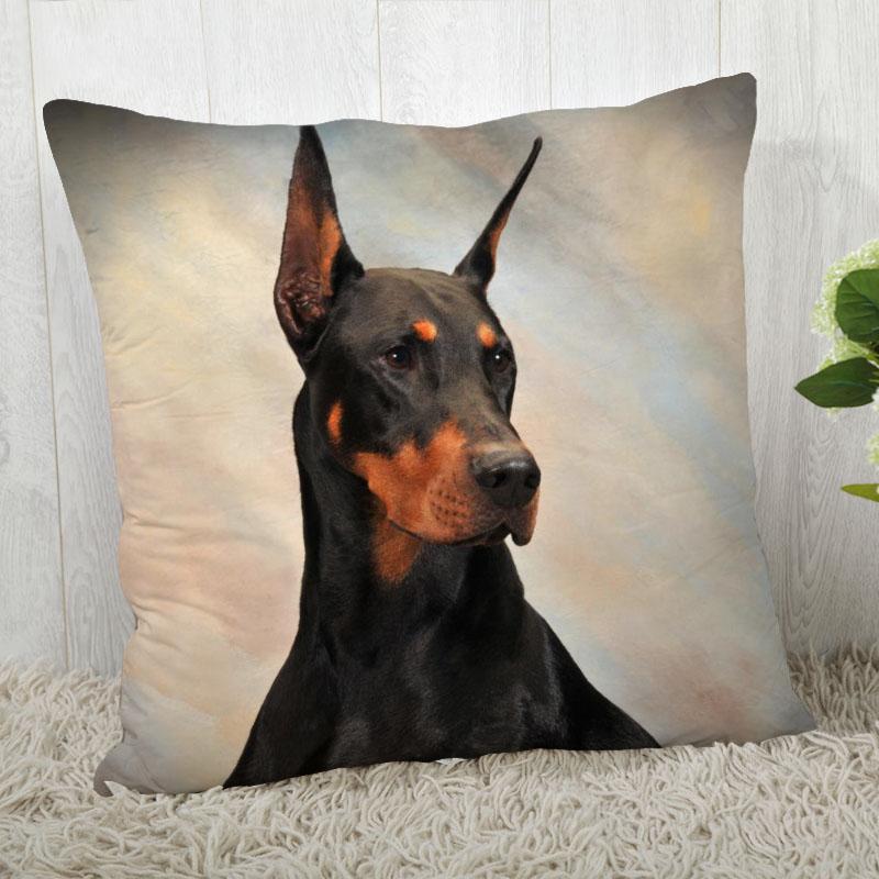 Pillowcase Doberman Pinscher  Modern Home Living Room Decoration