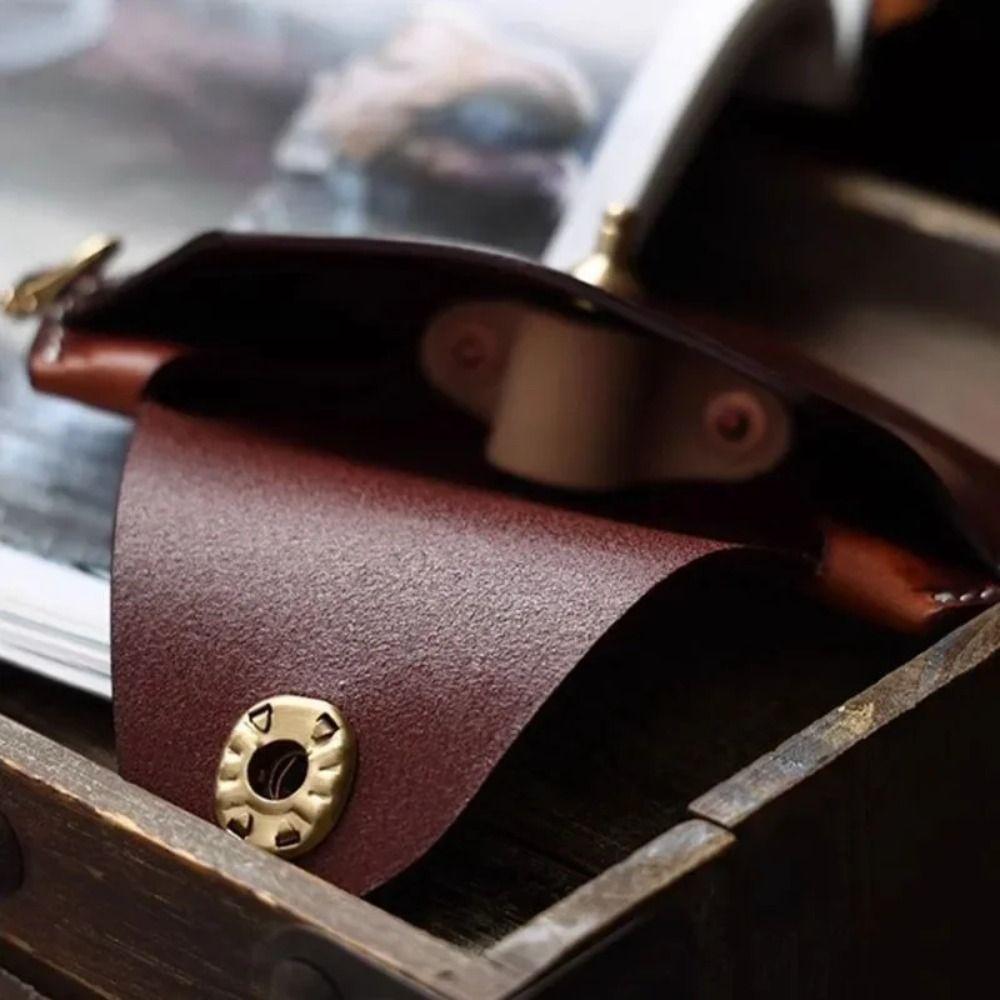 PU Leather Glasses Storage Bag Soft Eyeglasses Clip Hanging Sunglasses Case  Portable Carrying