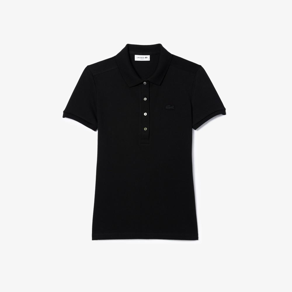 [Lacoste] Women's Slim Fit Minipiqué Polo Shirt PF5462-56G031