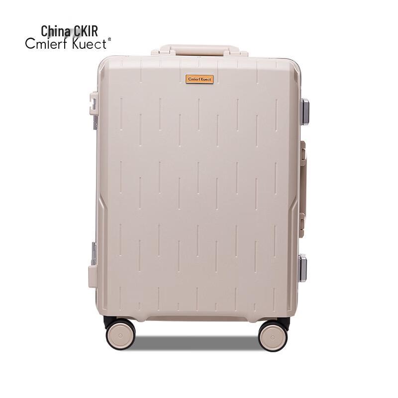 Cmierf Kuect 20-inch Aluminum Frame Hardside Luggage