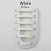 12Pcs/Set Elastic Silicone Shoelaces Practical Fashionable for Men Women Lazy Hammer Type Shoe Laces Sneakers No Tie Shoelaces