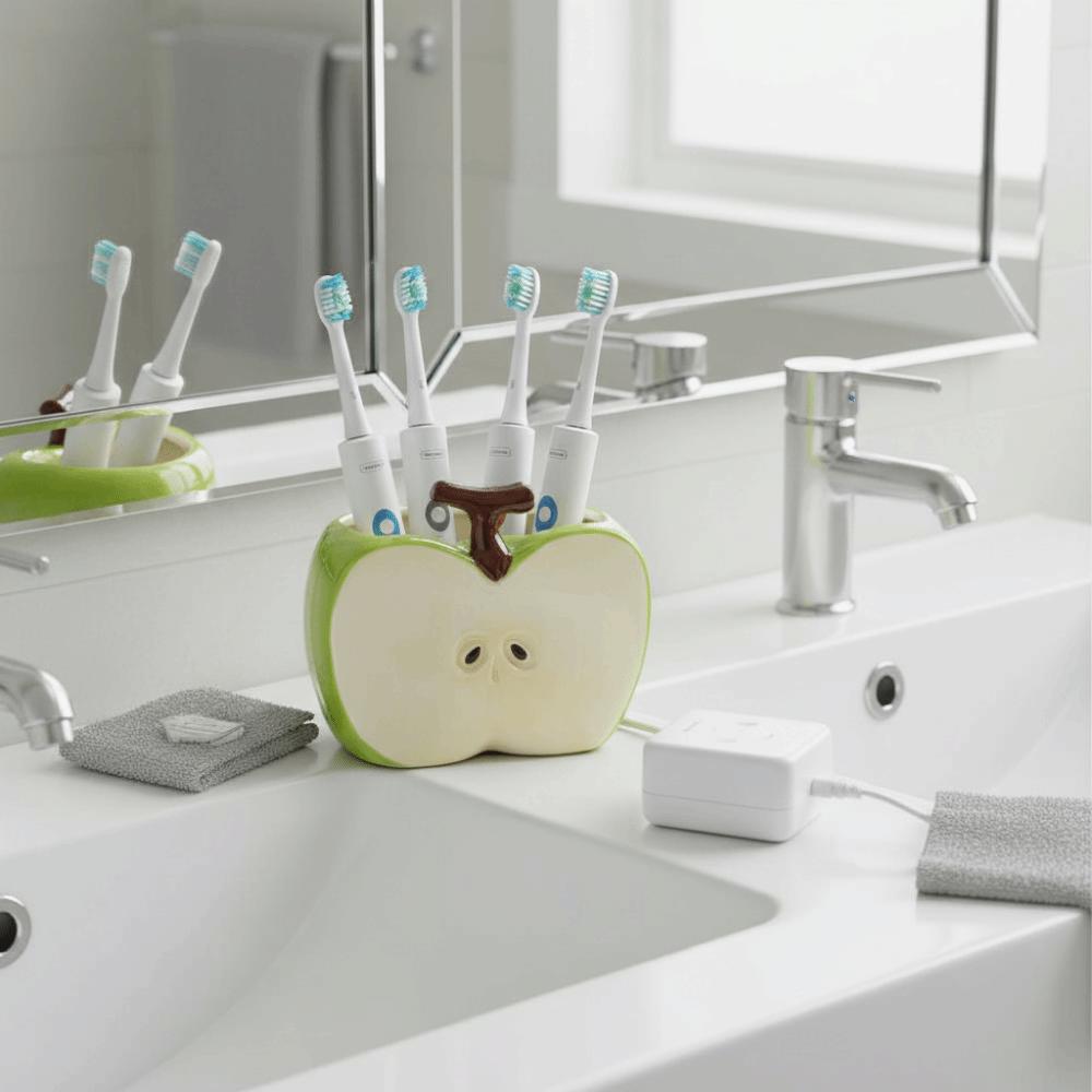 Waterproof Ceramic Toothbrush Holder Creative Bathroom Storage Rack  Home Decor