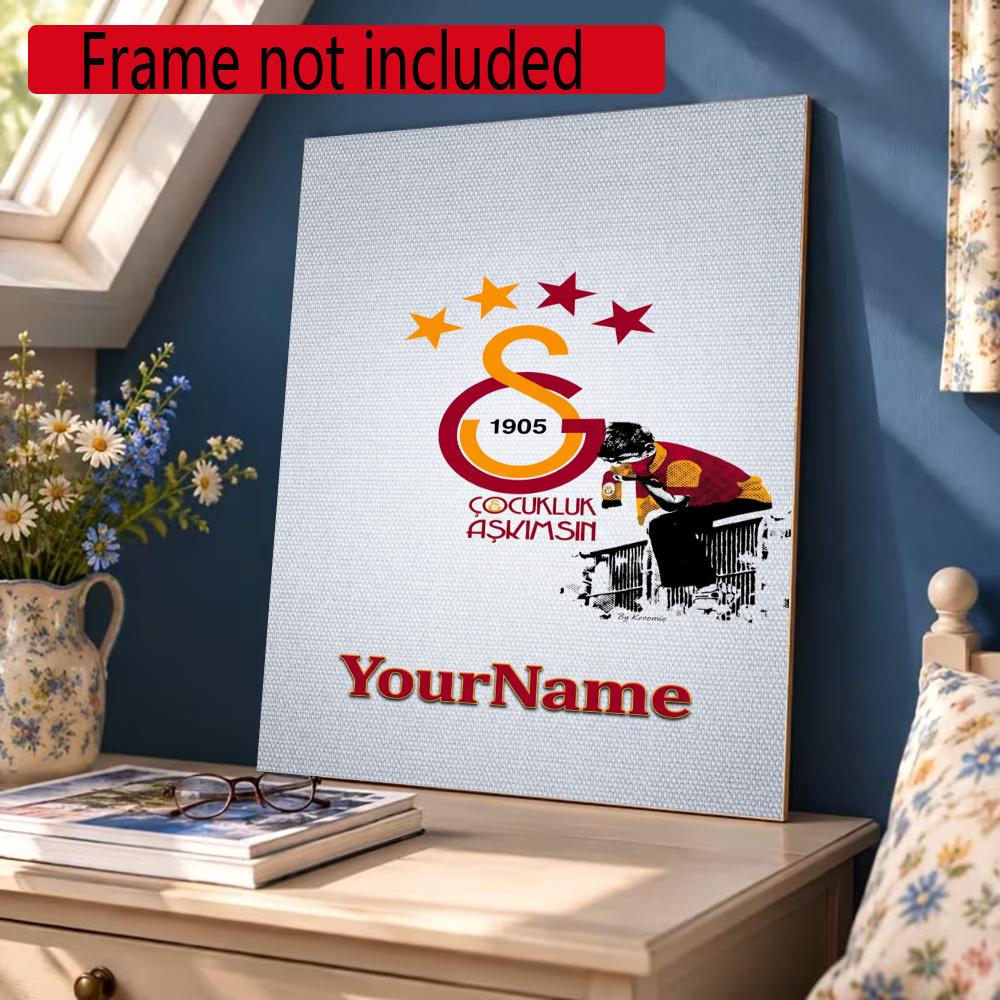 Galatasaray Personalized Name Diamond Paintings Mosaic Wall Round Diamond Art Painting Kits Embroidery Crystal Accessories Frameless