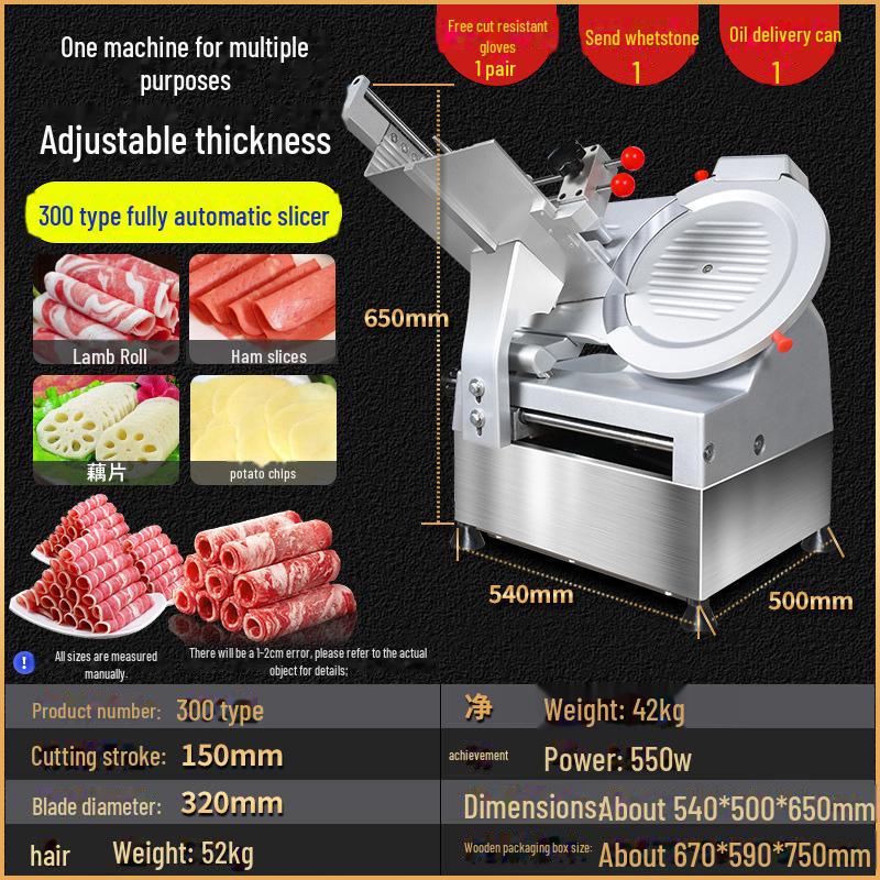 Commercial Automatic & Semi-Automatic Frozen Meat and Mutton Slicer