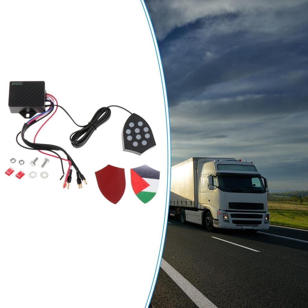 10 Sound Car Truck Air Horn Controller Speaker Sound Control Unit Replace Parts Boat 12v/24v 12 Sound Control Box Replacement