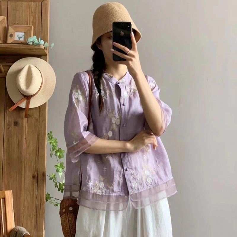 Winter 2025 Elegant Loose Fit Tencel Blend Cable Knit Round Neck Shirt