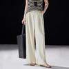 Demana Women's High-Waist Lyocell Pleated Wide-Leg Pants