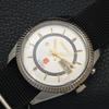AUTOMATIC VINTAGE RICOH R31 JAPAN MENS SILVER COLOR DIAL WATCH A701953-5 R207-a701953