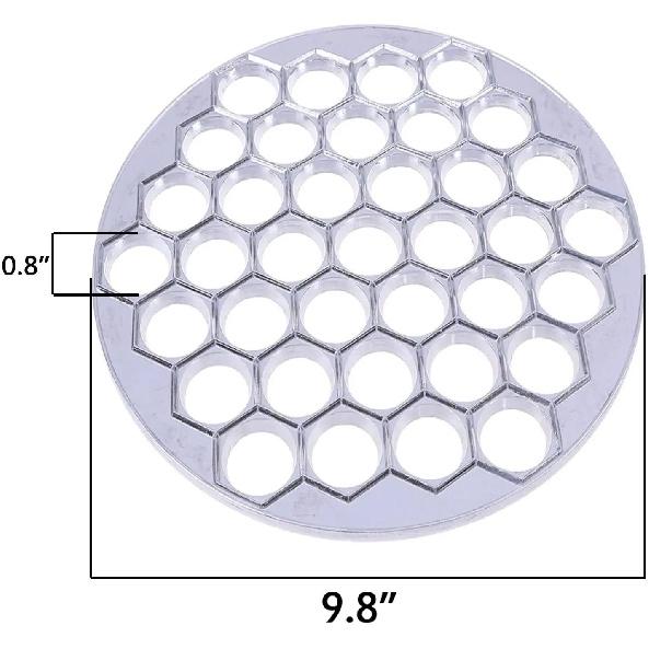 37 Löcher Aluminium Teigtaschenform Ravioli-Hersteller Russischer Pelmeni-Hersteller Teigtaschenmaschine Ravioli-Schneider Küchenkochwerkzeuge 1