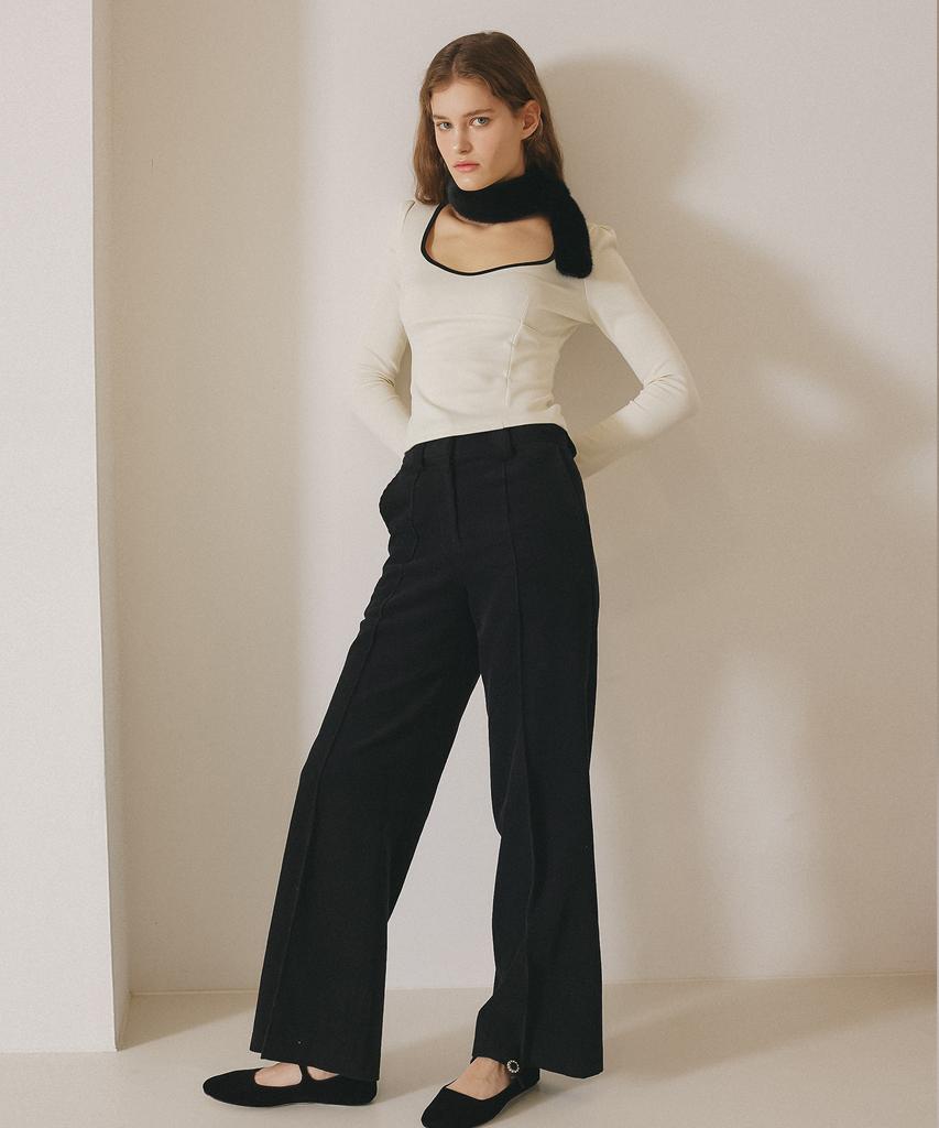Bember Corduroy Wide Pants_Black