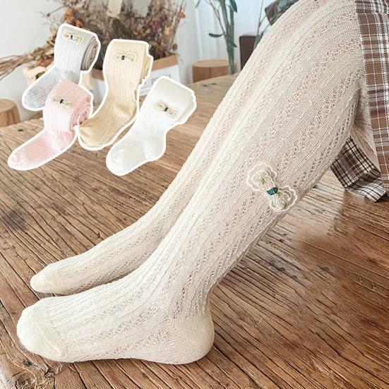 

Колготки для девочек, сетчатые детские колготки с бантом, винтажные колготки с бантом для танцев