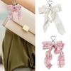 Pearls Bows Bag Charm Pendant Aesthetic Purse Charms Aesthetic Keychains Keyring for Women Backpack Purse Handbag Decors