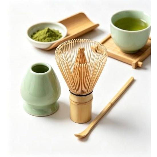 Chasen 100-bon-tate tea utensils whisk bamboo scoop matcha powder frother ceremony tools