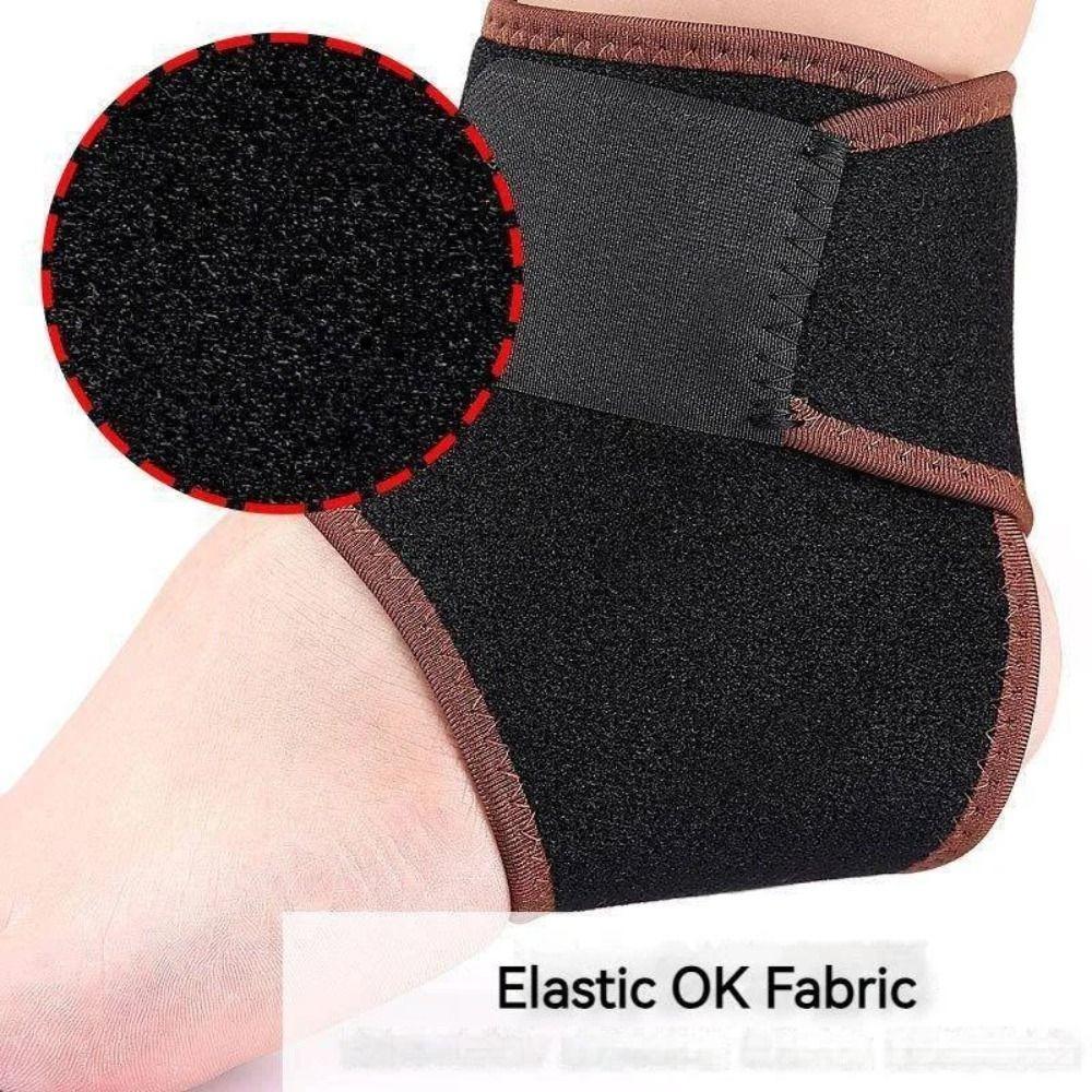 Magnetic Fiber Heel Brace Self-Heating Therapy Bandage Plantar Practical Elastic Guard