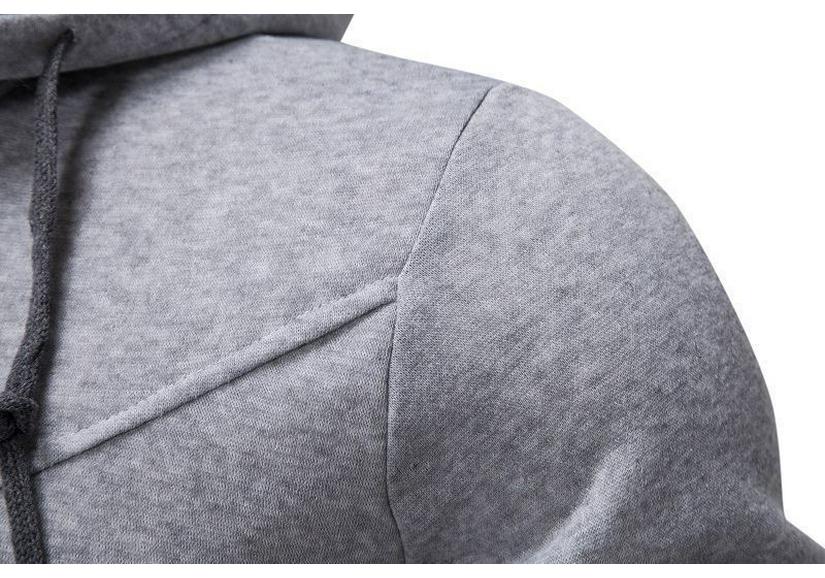 Autumn/Winter Cross-Border Fashion: Solid Color Plus Velvet Loose Hooded Jacket with Double Zipper and Long Sleeves