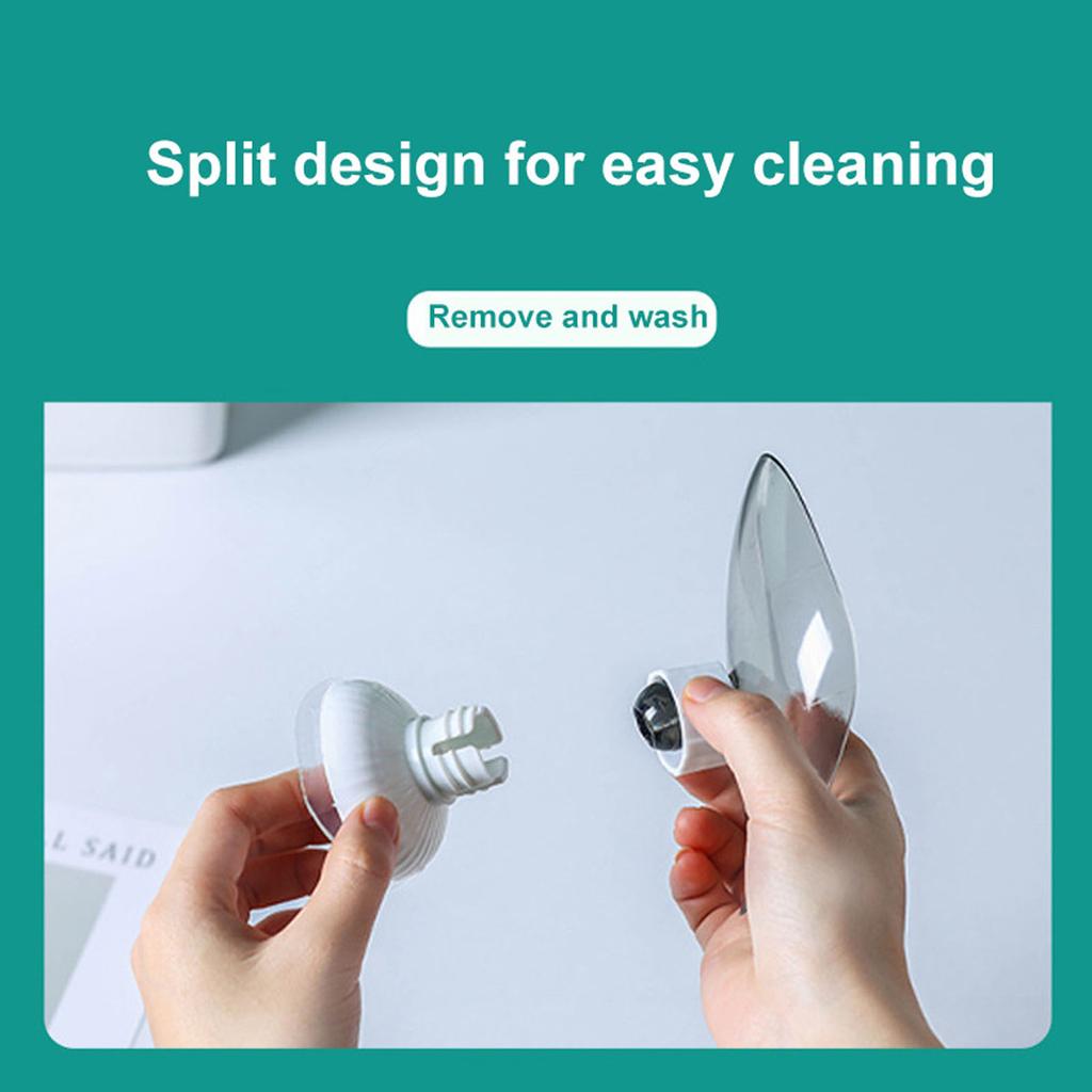 Soap Dish Holder with Suction Cup, Soap Saver Box for Shower Bathroom Kitchen