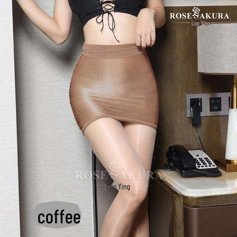 Luoying 0404 Women’s Sexy Sheer Stockings & Temptation Miniskirt