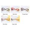 Sexy Ladies Cat Eye Myopia Eyeglasses Clear Lenses Anti- Blue Lightweight Red Frames Eyeglasses Vintage Diamond Rhinestone Glasses Minus -1.75