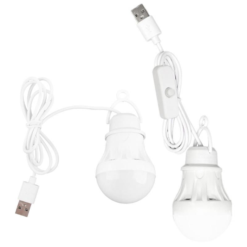 Super Bright 5V LED Light Portable Camping Ball Lamp Bulb USB Powered LED Bulb
