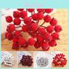 Delicate Mini Christmas Foam Frosted Holly Berry Flower Arrangement For Home Decor