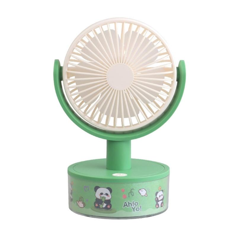 Practical Small Cooling Fan Air Circulation Fan with Adjustable Speed & Light Suitable for Indoor Desk Table Mounting
