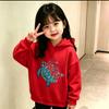 Latest Trendy Children's Hooded Sweatshirt with Niche High-quality Cartoon Prints. Fall and Winter Hooded Sports Shirt.