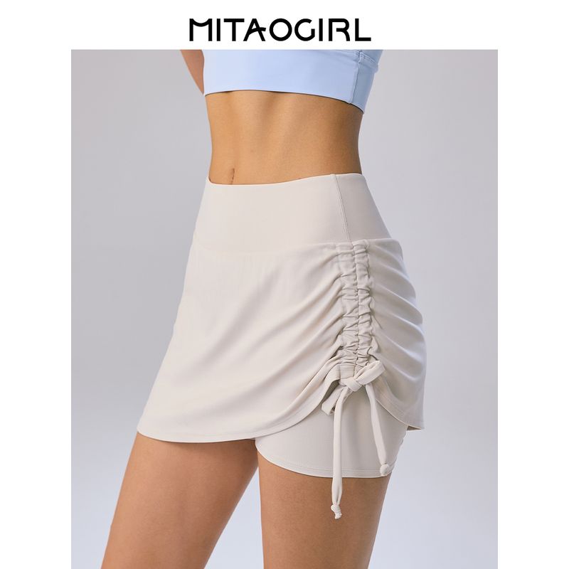 Mitaogirl Kendall Sports Skirt Women's Running Yoga Workout Clothes Badminton Tennis Skirt High Waist Skirt