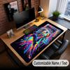 Soccer Theme Custom Mouse Pad Personalized With Name Text Customized Desk Mat For Office Home Decor