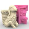 Silicone Casting Mold Sheep Shaped Vase Mold for Designing Vase Candle Holder