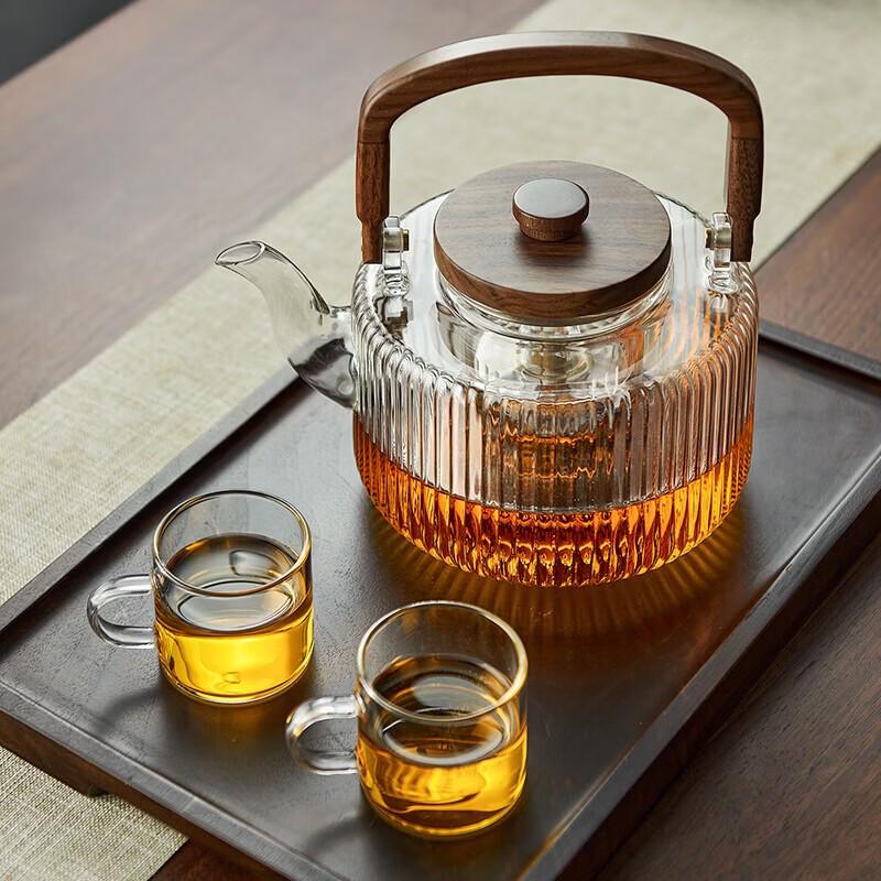 YIHUTEA Glass Teapot with Lift-Beam Handle