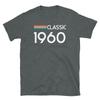 Klassisches Retro-inspiriertes Grafik-Geburtstags-1960-Vintage-Kurzarm-Unisex-T-Shirt