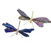 Crystal Dragonfly Natural Crystal Handmade Handicraft Ornaments Simulated Insects Golden Dragonfly Decorative Figurines