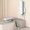 Wall-Mounted Holder Punch-Free Plug Fixer Self-Adhesive Socket Fixer Cable Power Strip Holder Cable Wire Organizer Rack