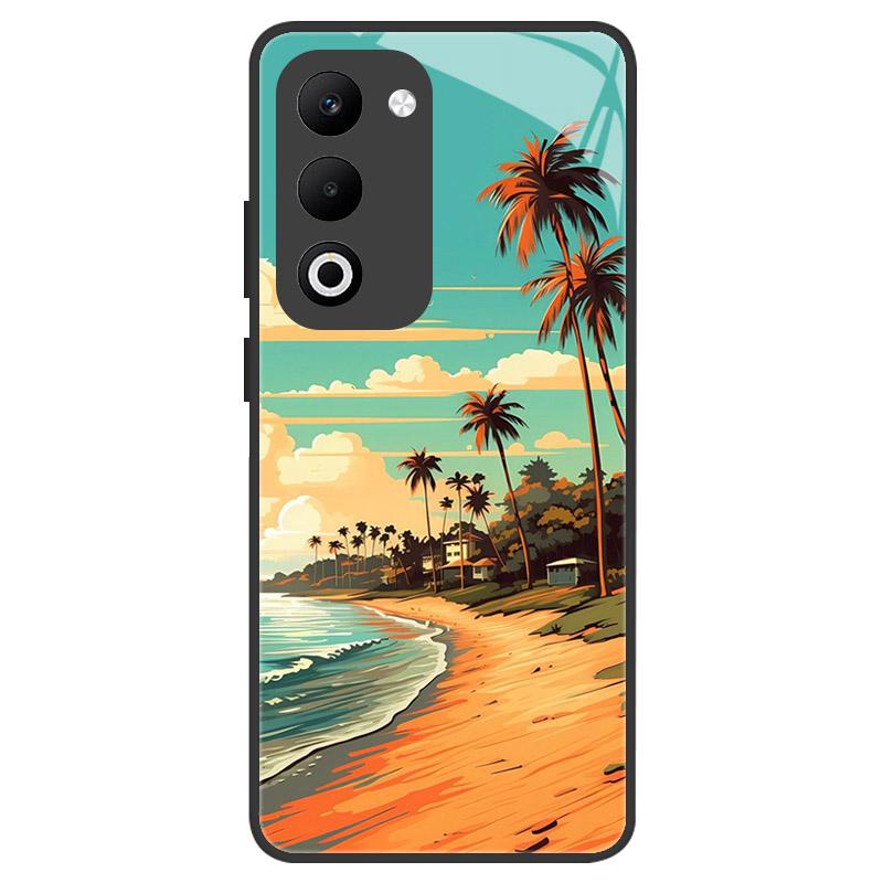 For OPPO A5 A5M Case Luxury Tempered Glass Phone Case For Oppo A5i Pro Shockproof Hard PC Back Cover Camera Protection Fundas