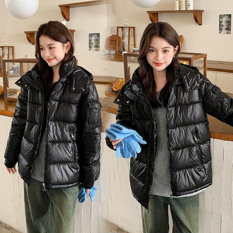 Bread Clothes Short Down Cotton-padded Clothes Women's Black Loose Autumn and Winter Coat Cotton-padded Jacket New