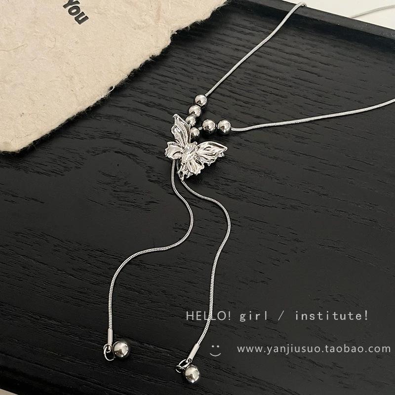 

Women s Designer Butterfly Tassel Necklace - 2025 Light Luxury Clavicle Chain Jewelry Accessory