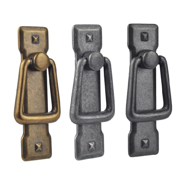 Zinc Alloy Cabinet Wardrobe Drop Handle Vintage Furniture Decorative Handle Cupboard Pulls Furniture Decoration