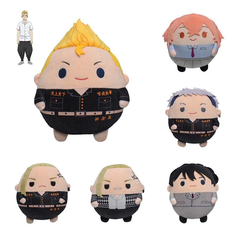 Tokyo Revengers Pluszowa Zabawka Sano Manjiro Hanaegoshi Ryuguji Ken Mikey Draken I Baji Bardzo Miękki Krótki Plusz Wypełnienie Bawełną PP)