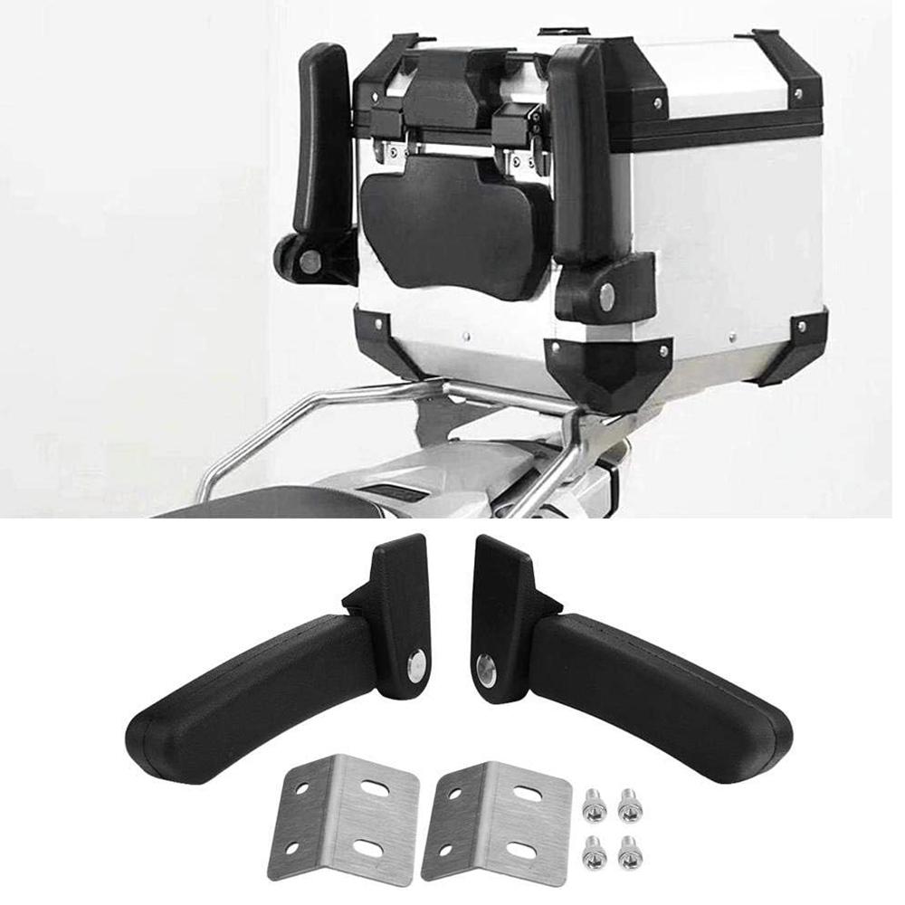 1 Pair Motorcycle Passenger Armrest Rear Box Foldable Grab Handles