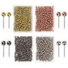 480/500Pcs Push Pin with Clear Plastic Box Metallic Color Round Ball Head Cork Bulletin Board Whiteboard Wall Map Photo Fixing Thumbtack Office