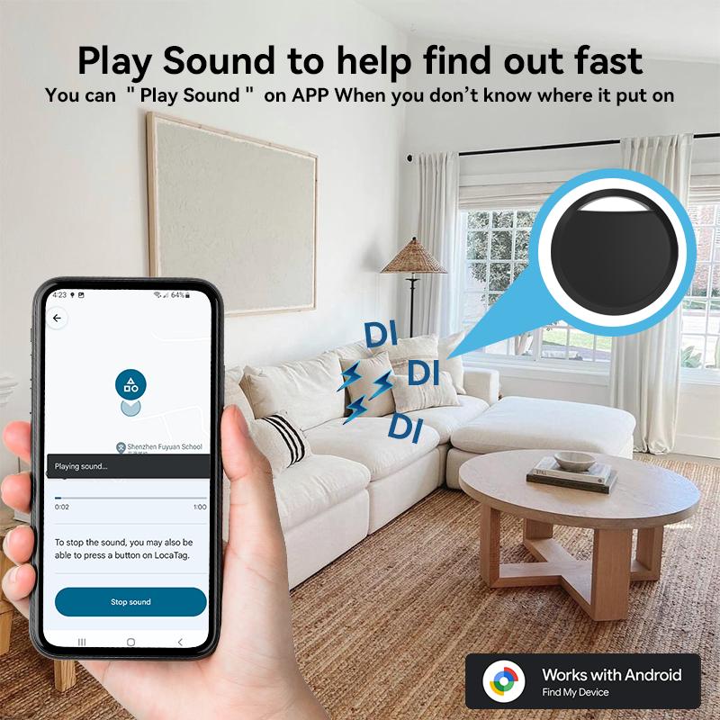1/ 4PCS Bluetooth GPS Tracker Work With Android Google's Find Hub App Key Finder Pet Locator Smart Tag for Xiaomi Samsung Phones