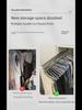 Top-Mounted Telescopic Pull-Out Trouser Rack with Stainless Steel Slide Rails