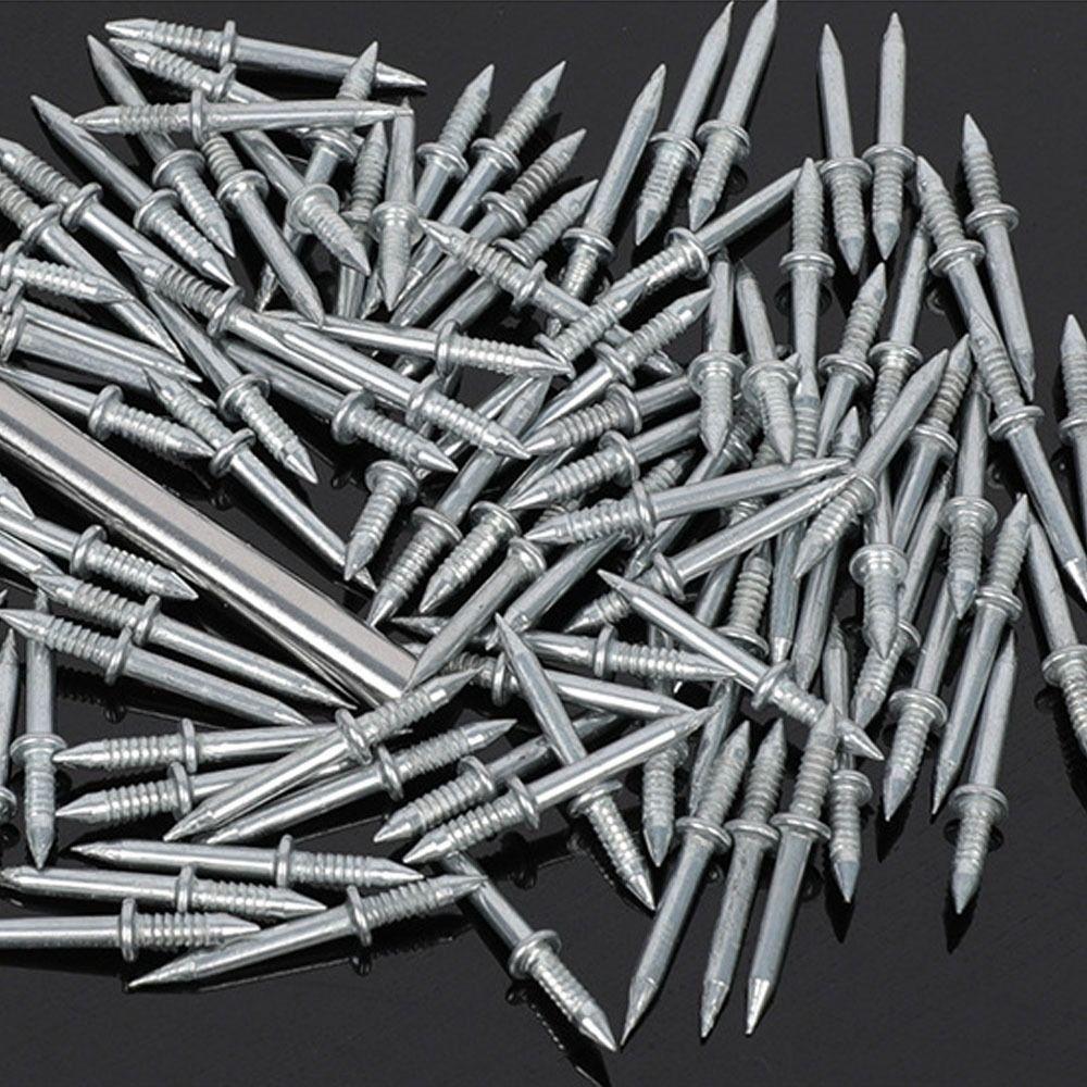 No Trace Double-Head Skirting Thread Nail Rust-Proof Sheep Horn Nails Maintenance
