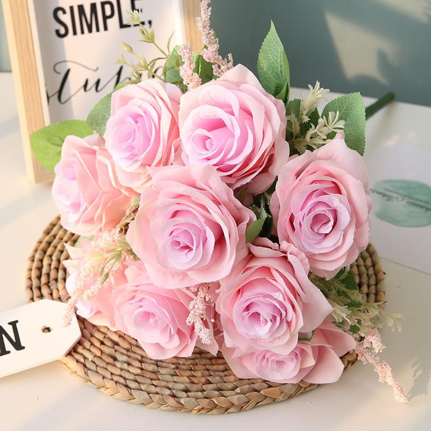 Dutchstyle 9cm Diameter Artificial Roses For Home Decoration And Event Styling