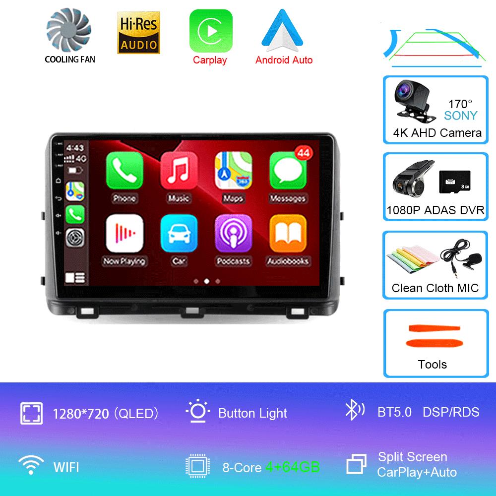Android 14 For Kia Ceed 3 CD 2018 - 2022 Car Radio Multimedia Video Player Navigation GPS BT 5.0 DSP WIFI 4G Carplay 360 Camera