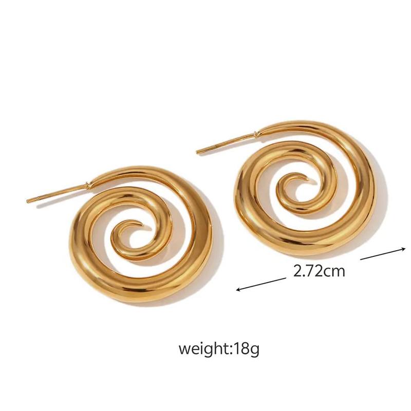 Sweet And Cute Conch Decorative Stainless Steel Earrings Suitable For Women To Wear And Wear For Summer Travel
