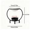 Portable Aromatherapy Candle Holder Minimalist Fragrance Burner Candle Heating Holder  Home Decor