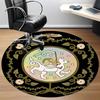 1pc Fantasy Creatures Office Round Area Rug, Indoor Mat Suitable For Office, Under Office Chairs Bedroom Living Room Home Decor, Room Deco 014
