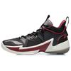Li Ning Zhengfeng Abrasion Resistant Slip Resistant Mid Top Performance Basketball Shoes Men's Black Red ABAR083-1