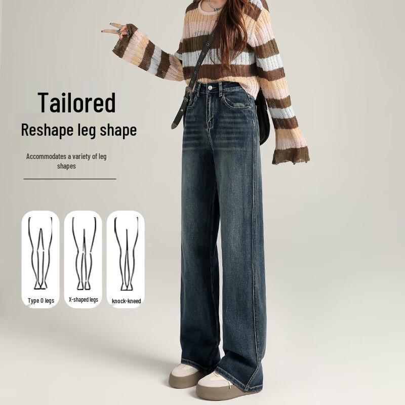 Women's High-Waist Petite Wide-Leg Jeans